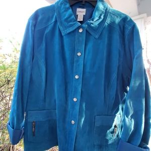 Chico's Suede LeatherJacket
